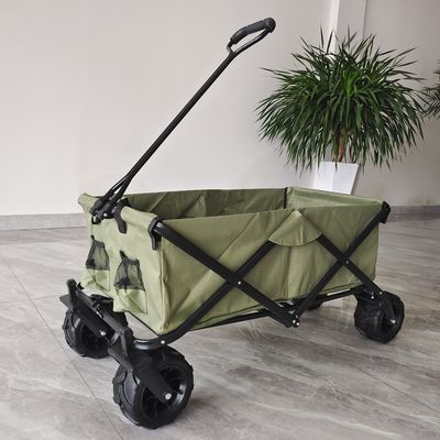 Beach Wagon Cart Grocery Slider Cart Collapsible Utility Folding Wagon Stroller