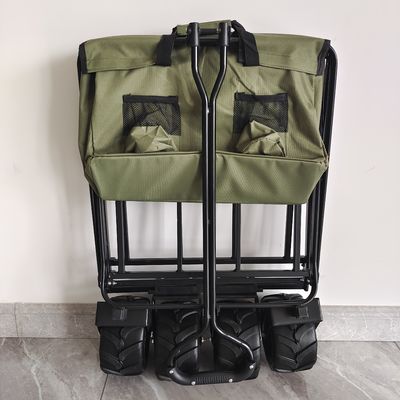 Beach Wagon Cart Grocery Slider Cart Collapsible Utility Folding Wagon Stroller