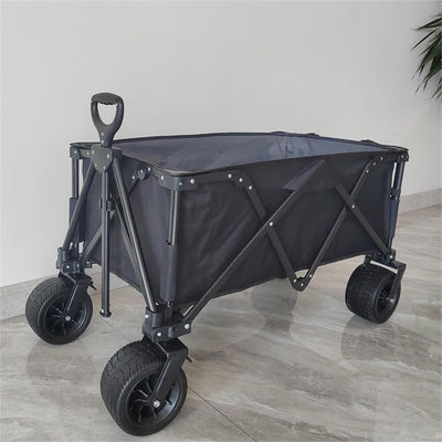 7 Inch Wheels Sturdy Rolling Lightweight Trolley Folding Cart Camping Push Pull Wagon