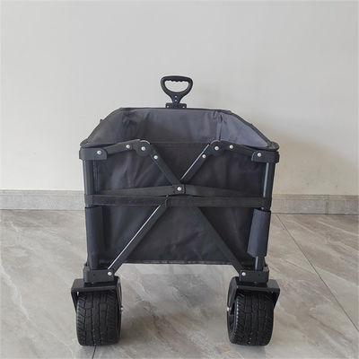 7 Inch Wheels Sturdy Rolling Lightweight Trolley Folding Cart Camping Push Pull Wagon