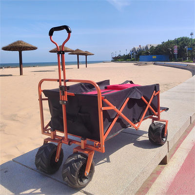 Customized Sturdy Steel Utility Folding Wagon Trolley Cart Portable