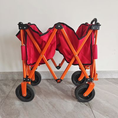 7inch Wheel Collapsible Shopping Cart Four Way Folding Outdoor Camping Cart