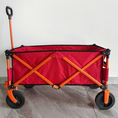 7inch Wheel Collapsible Shopping Cart Four Way Folding Outdoor Camping Cart