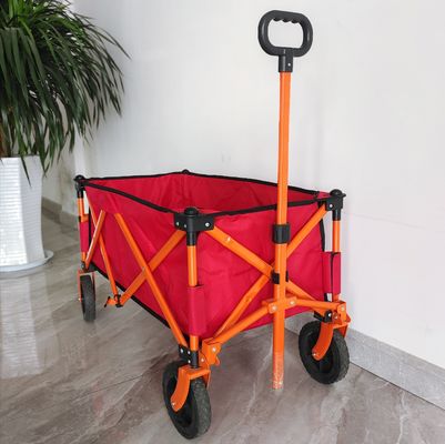 7inch Wheel Collapsible Shopping Cart Four Way Folding Outdoor Camping Cart
