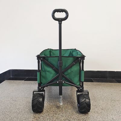 Double Deck Oxford Cloth Collapsible Beach Wagon Metal Frame Camping Wagon