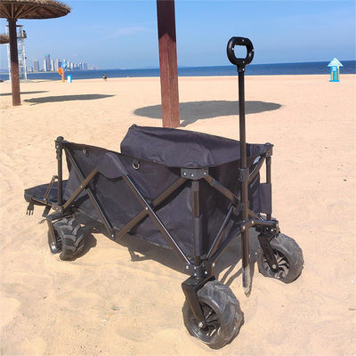 Four wheel Foldable Wagon Cart Folding Camp Wagon With Extension Outdoor
