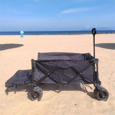 Four wheel Foldable Wagon Cart Folding Camp Wagon With Extension Outdoor