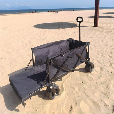 Four wheel Foldable Wagon Cart Folding Camp Wagon With Extension Outdoor