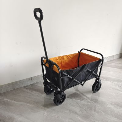 Mini Collapsible Shopping Cart With 6 Inch Wheels For Outdoor Folding Camping Cart
