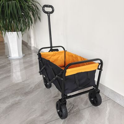 Mini Collapsible Shopping Cart With 6 Inch Wheels For Outdoor Folding Camping Cart