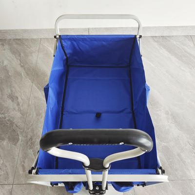 Customized Collapsible Body Structure PP Wheels Beach Cart Folding Camping Wagon