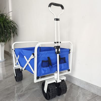 Customized Collapsible Body Structure PP Wheels Beach Cart Folding Camping Wagon