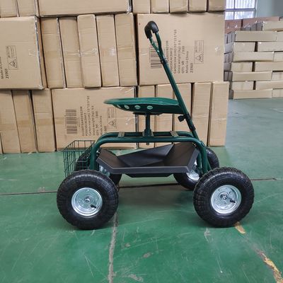 Hand Pull Seat Trolley For Children Aged 5 To 14 Years Old Rubber Wheels Seat Cart