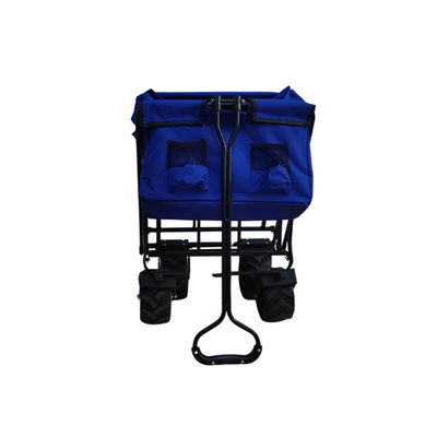 PU Wheels Load 70kg Outdoor Foldable Wheeled Wagon Camping Folding Platform Wagon