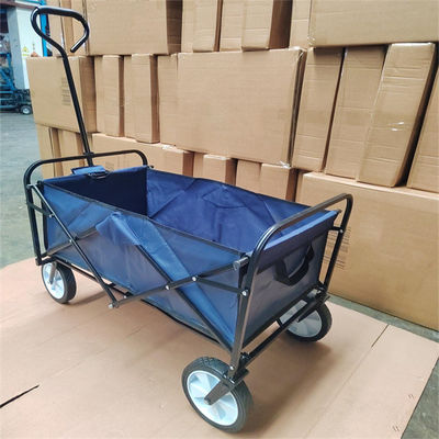 8 Inch Wheels Garden Collapsible Wagon Cart Outdoor Foldable Trolley For Camping