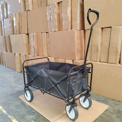 Stainless Steel Shopping Beach Garden Collapsible Pull Trolley Folding Outdoor