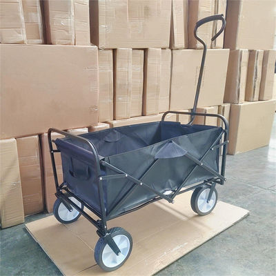 Stainless Steel Shopping Beach Garden Collapsible Pull Trolley Folding Outdoor