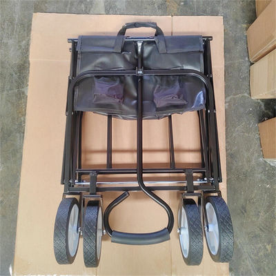 Stainless Steel Shopping Beach Garden Collapsible Pull Trolley Folding Outdoor