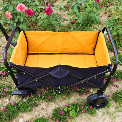Collapsible Luggage Hand Trolley PVC Wheels Outdoor Folding Mini Camping Cart