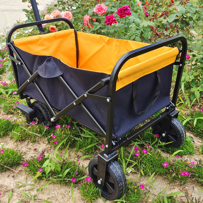 Collapsible Luggage Hand Trolley PVC Wheels Outdoor Folding Mini Camping Cart