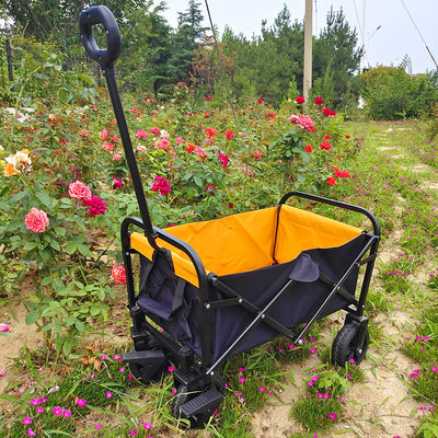 Collapsible Luggage Hand Trolley PVC Wheels Outdoor Folding Mini Camping Cart