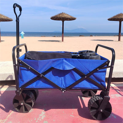 PP Wheel Retractable Collapsible Folding Wagon Garden Transporting Cart