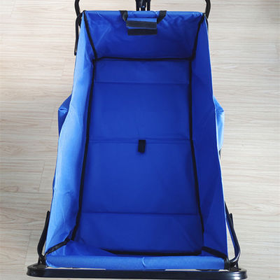 Folding Wagon Stretching Handle Collapsible Camping Cart Folding Beach Trolley