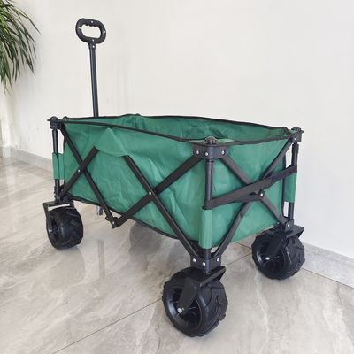 140LB Outdoor Camping Cart Easy Carrying Wide Pu Wheels Collapsible Folding Wagon