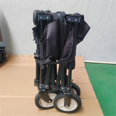 Heavy Duty Push Pull Outdoor Folding Wagon 60KG Load Capacity
