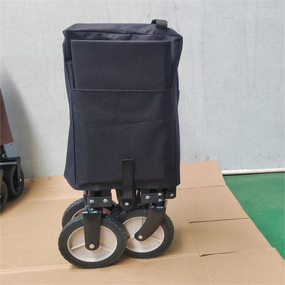 Heavy Duty Push Pull Outdoor Folding Wagon 60KG Load Capacity