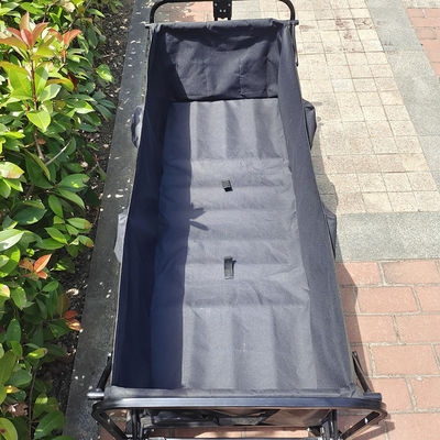 Collapsible Picnic Camping Cart Extended Capacity Folding Wagon Four Big PVC Wheels