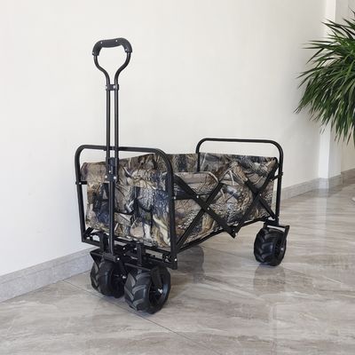 Heavy Duty Foldable Garden Cart 160LB Load 4 Wheels Camping Beach Trolley
