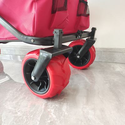 70KG Capacity Outdoor Camping Cart Big Wheels Collapsible Beach Slider Cart