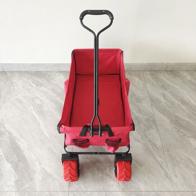 70KG Capacity Outdoor Camping Cart Big Wheels Collapsible Beach Slider Cart