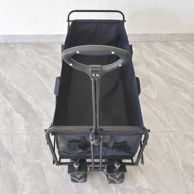 Extended Capacity Folding Wagon Utility Camping Cart Outdoor Beach Trolley