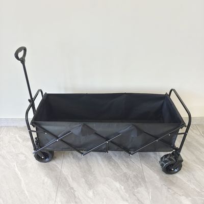 Extended Capacity Folding Wagon Utility Camping Cart Outdoor Beach Trolley