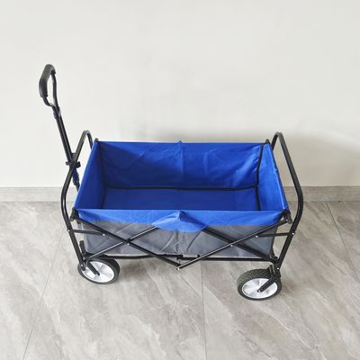 Outdoor Camping Cart 8 Inch Wheels Folding Wagon Stroller Collapsible Service Cart