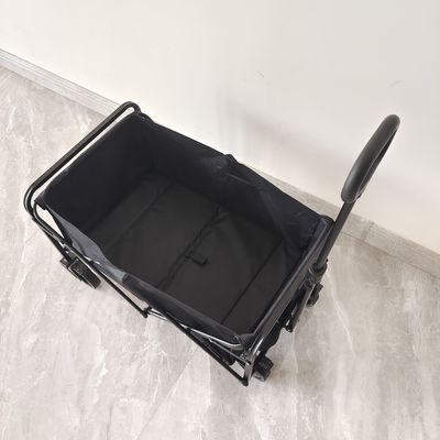 Outdoor Steel Frame Mini Camping Collapsible Wagon Cart With Adjustable Handlebars