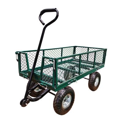 Ironton Steel Garden Cart 440 lb Capacity Heavy Duty Garden Dump Truck Rubber Inflatable Wheel