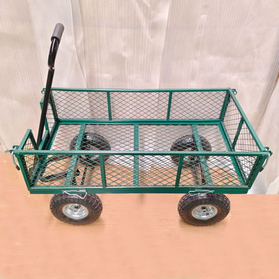 Ironton Steel Garden Cart 440 lb Capacity Heavy Duty Garden Dump Truck Rubber Inflatable Wheel