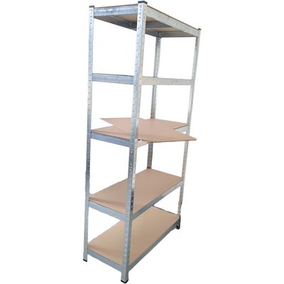 5 Tier Racking Shelves Adjustable Metal Shelves Multi Purpose Boltless 180x90x40CM