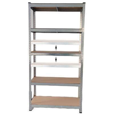 5 Tier Racking Shelves Adjustable Metal Shelves Multi Purpose Boltless 180x90x40CM
