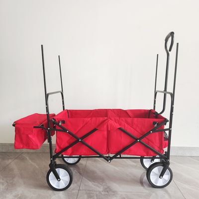 Outdoor Camping Wagon Cart Stroller With Roof For Children Picnic Beach