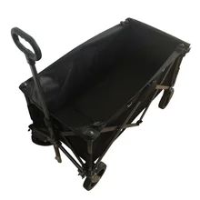 Steel Frame Foldable Wagon Cart Constructed With 600D Oxford PVC Cloth Material