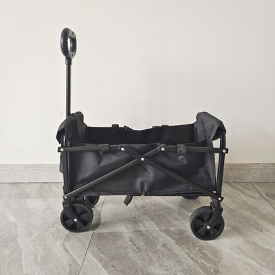 Mini Outdoor Steel Kids Camping Wagon Cart PVC Wheels Storage Folding Wagon