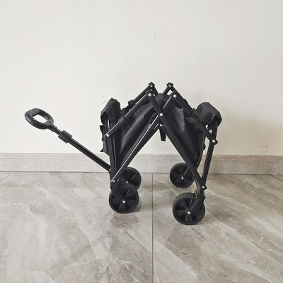 Mini Outdoor Steel Kids Camping Wagon Cart PVC Wheels Storage Folding Wagon