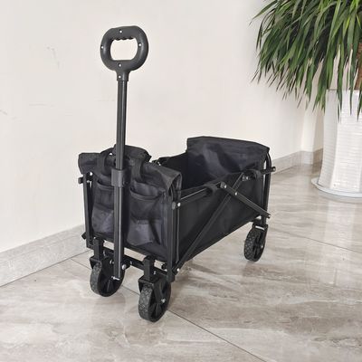 Mini Outdoor Steel Kids Camping Wagon Cart PVC Wheels Storage Folding Wagon