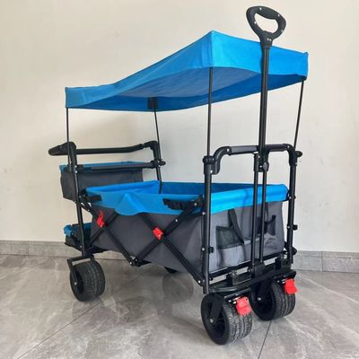 Outdoor Tent Camping Folding Car Outdoor Camping Integrated Awning Cart