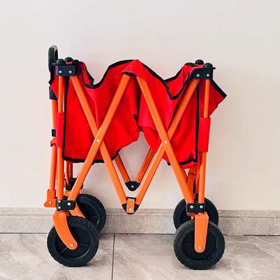 Simple Style Folding Four-Way Camping Cart Processing Custom Portable Portable Small Trolley