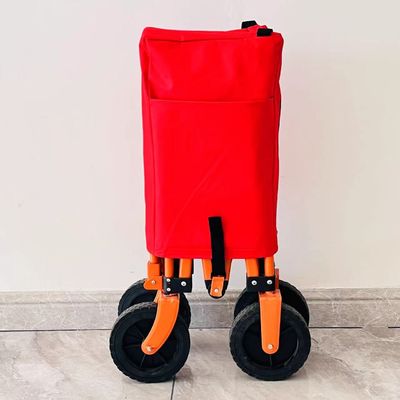Simple Style Folding Four-Way Camping Cart Processing Custom Portable Portable Small Trolley